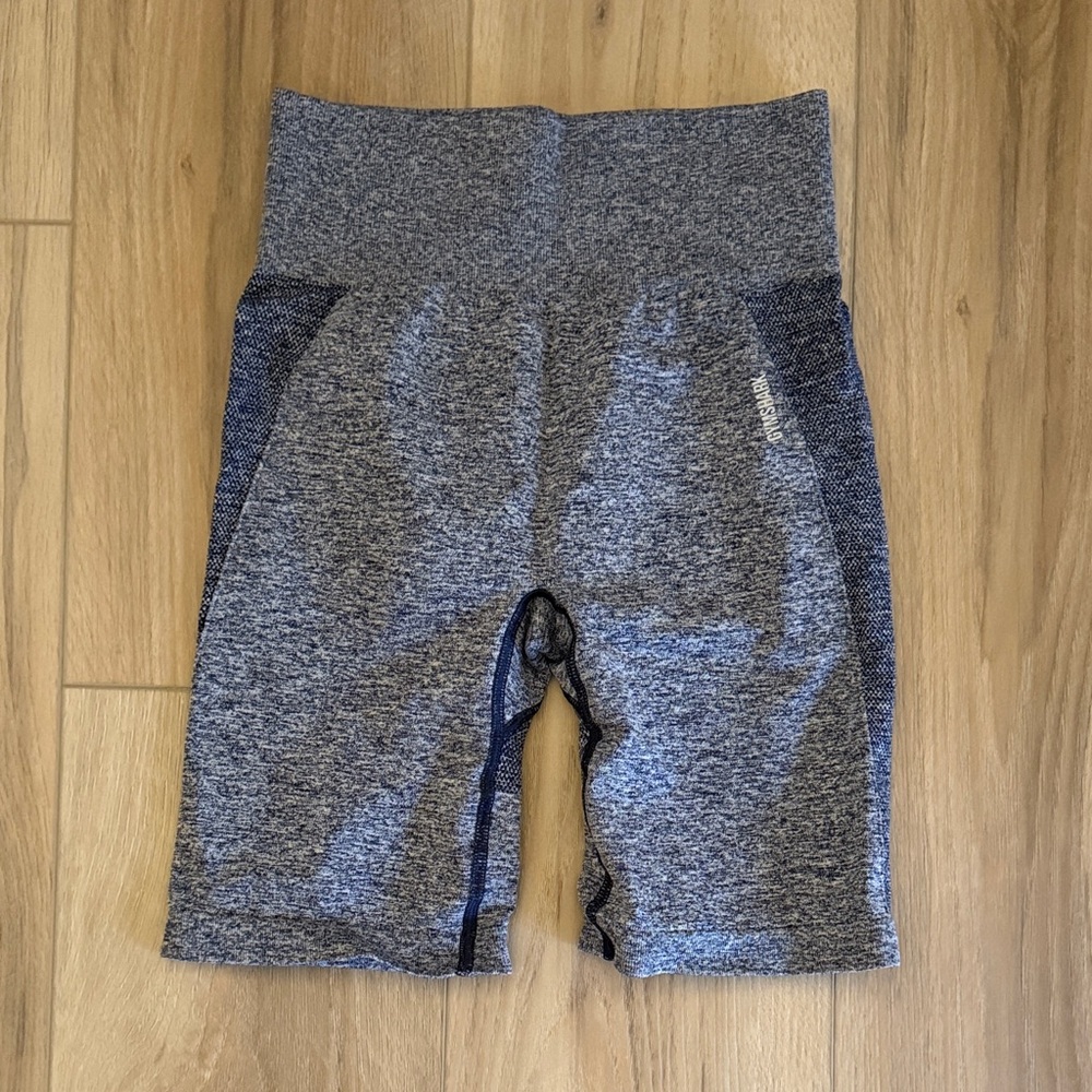 Gymshark Women's Heathered Gray Bike Shorts